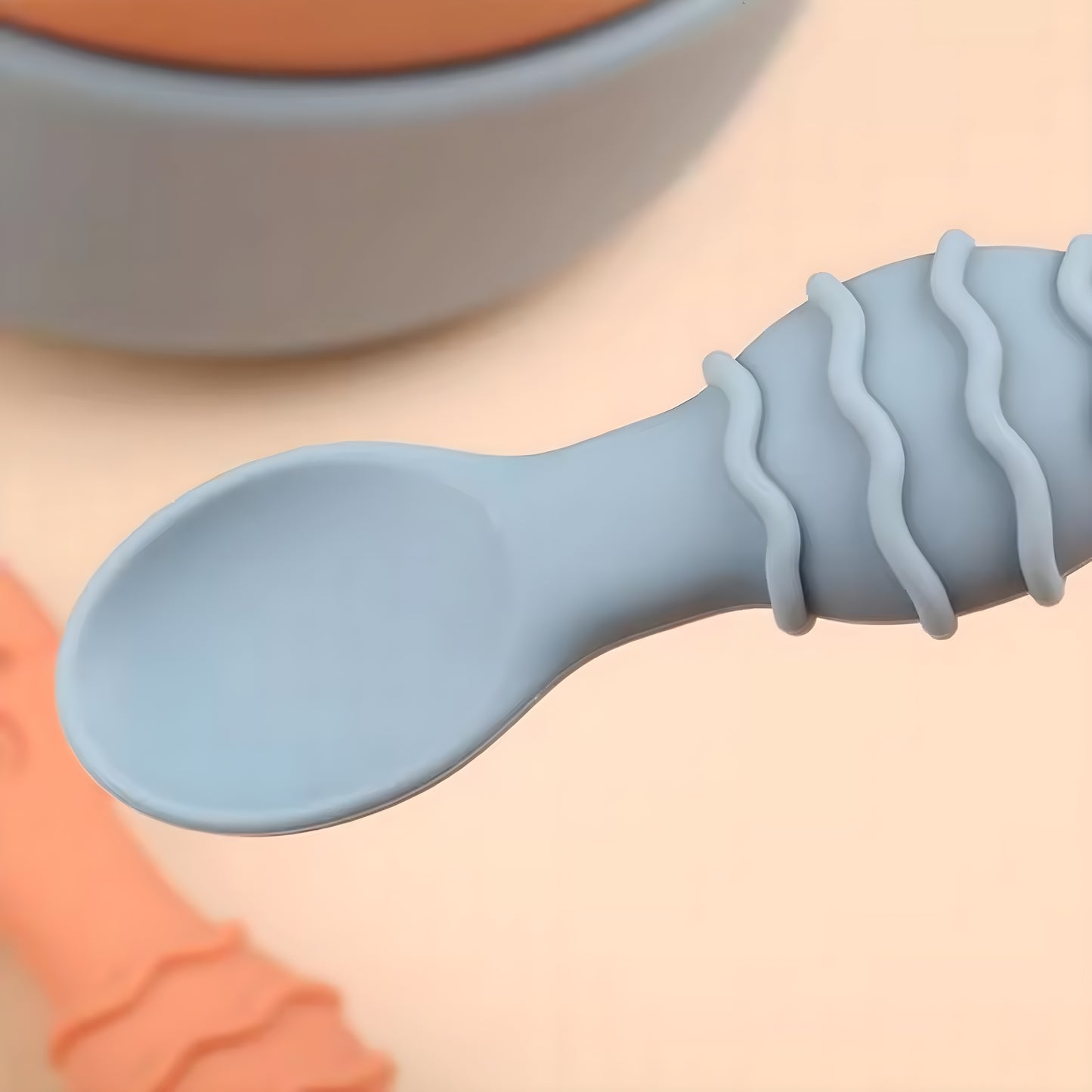 Silicone Baby Spoon and Fork Set