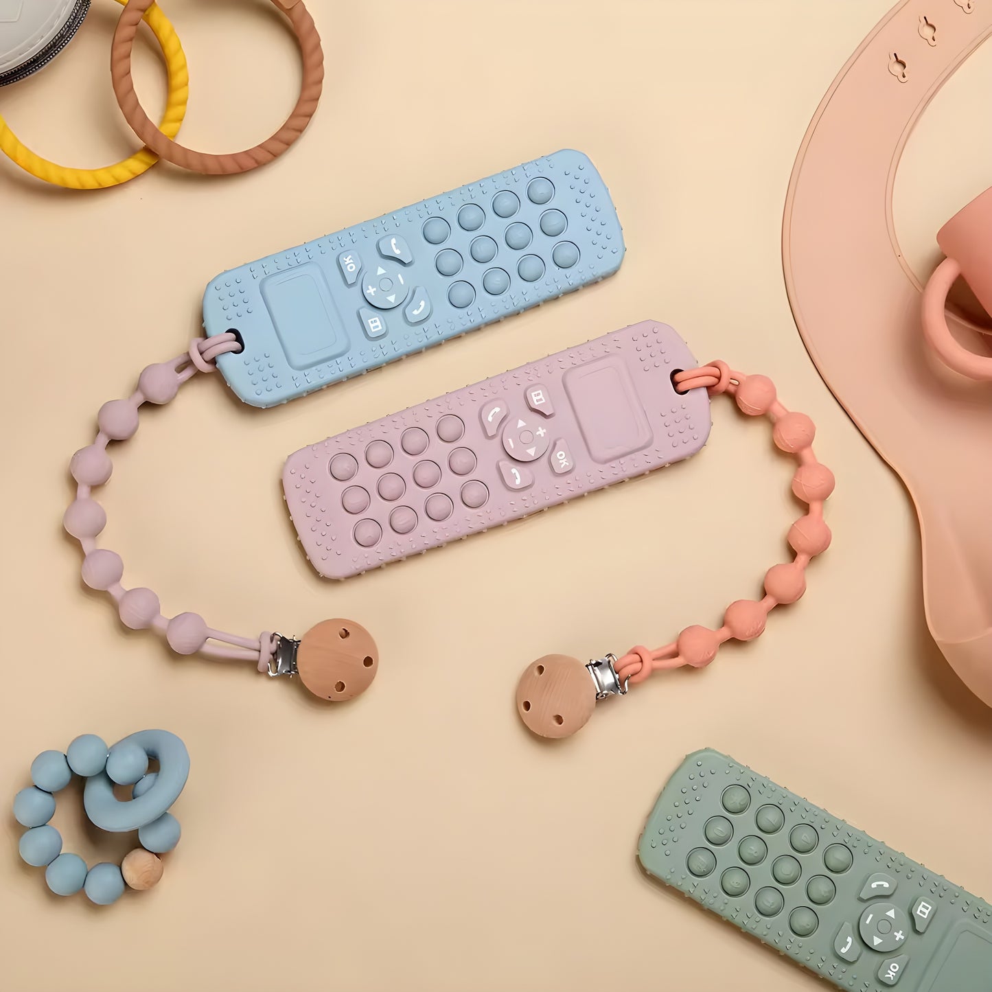 Phone Silicone Teether Toy