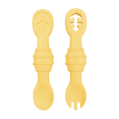 Silicone Baby Spoon and Fork Set