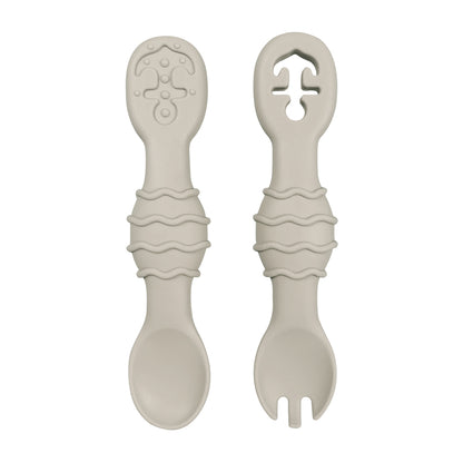 Silicone Baby Spoon and Fork Set