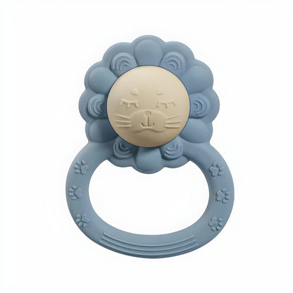 Baby Lion Rattle Silicone Teether Ring