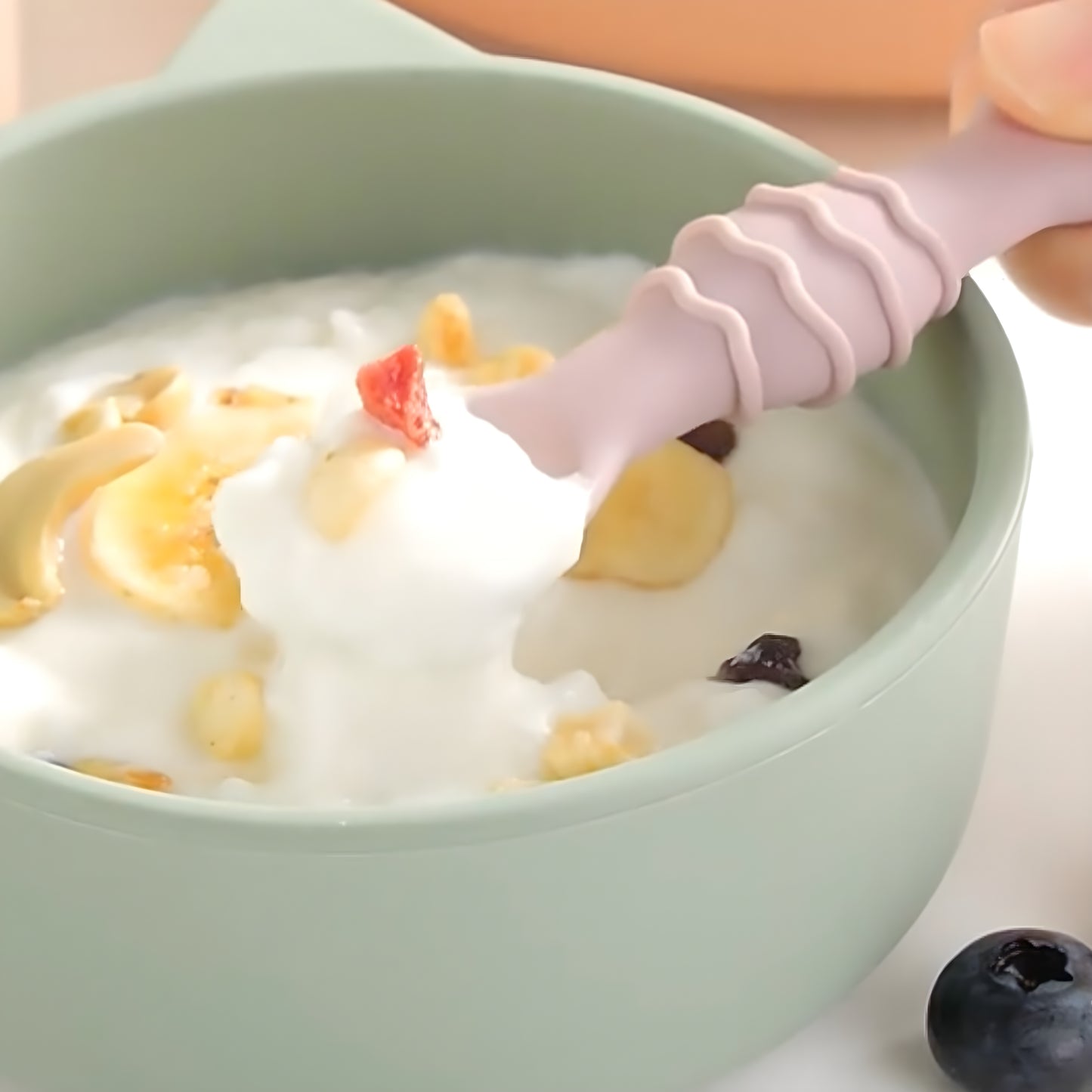 Silicone Baby Spoon and Fork Set