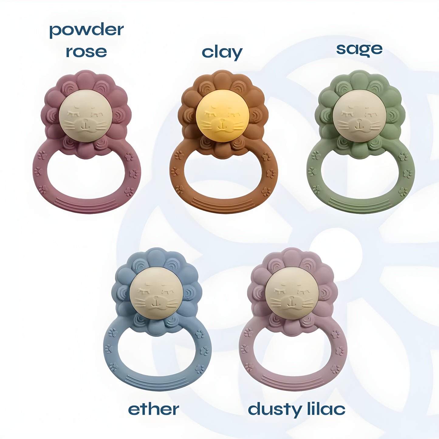 Baby Lion Rattle Silicone Teether Ring